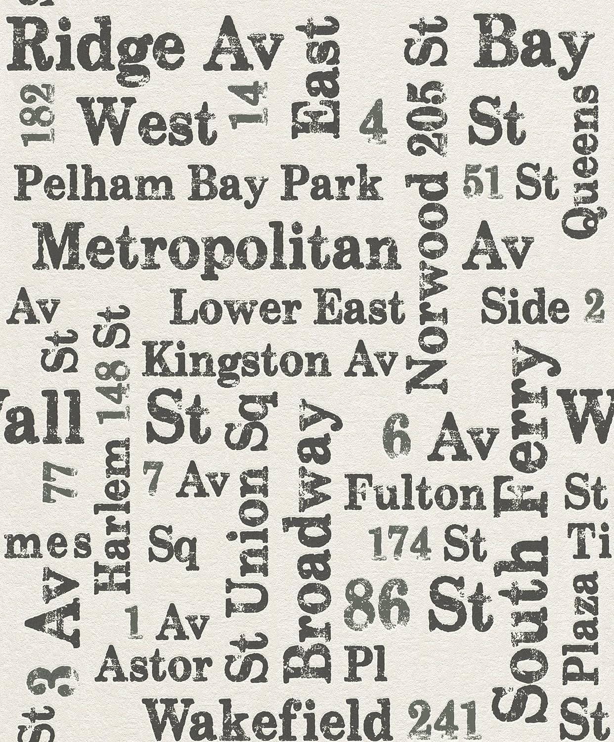 Rasch Sightseeing Vliesbehang Letters 886702