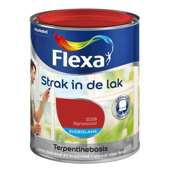 Flexa Strak in De Lak Alkyd Zijdeglans Signaalrood 1019 750 ml