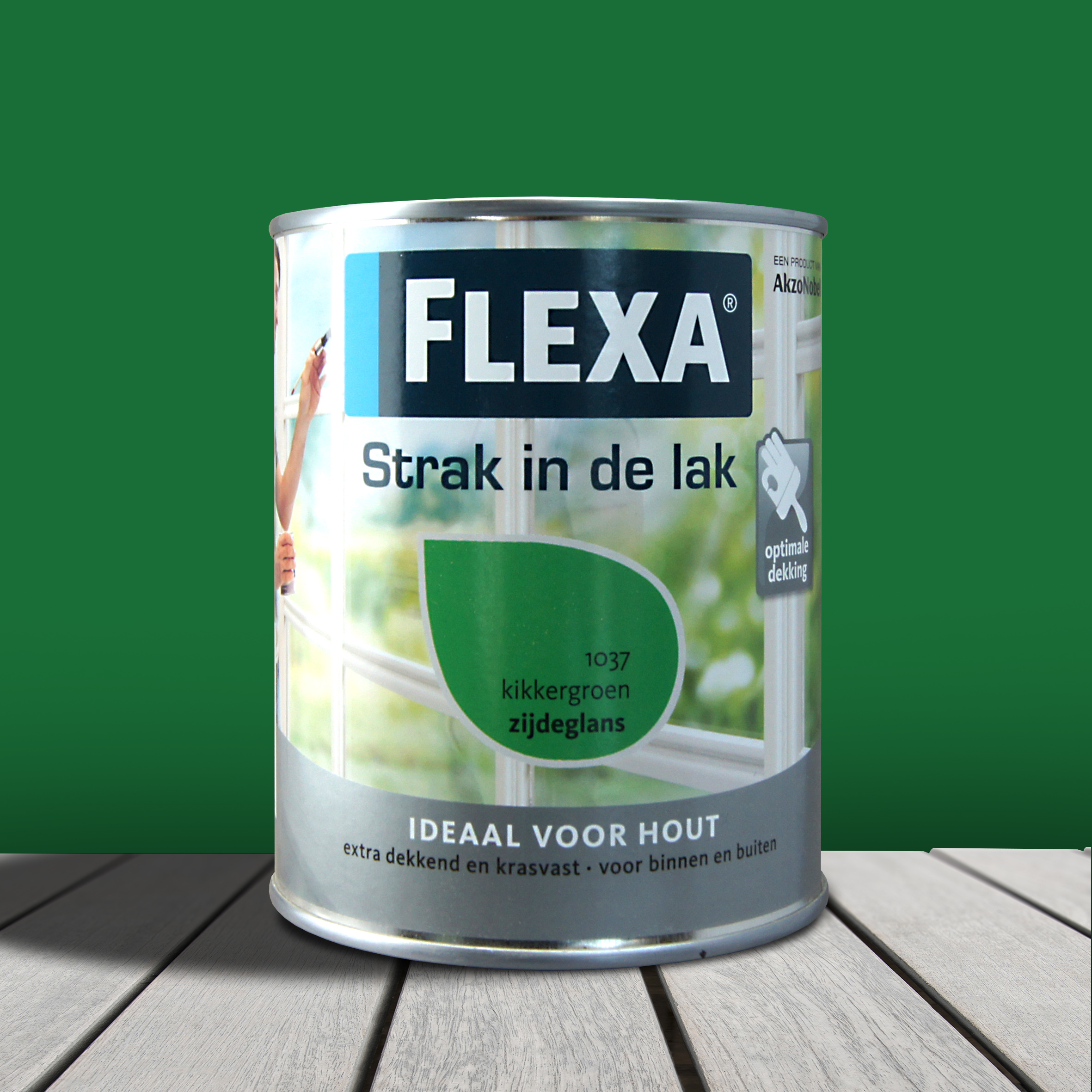 Flexa Strak In De Lak Alkyd Zijdeglans Kikkergroen 1037