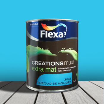 Flexa Creations Muurverf Extra Mat Turquoise Holiday 3023