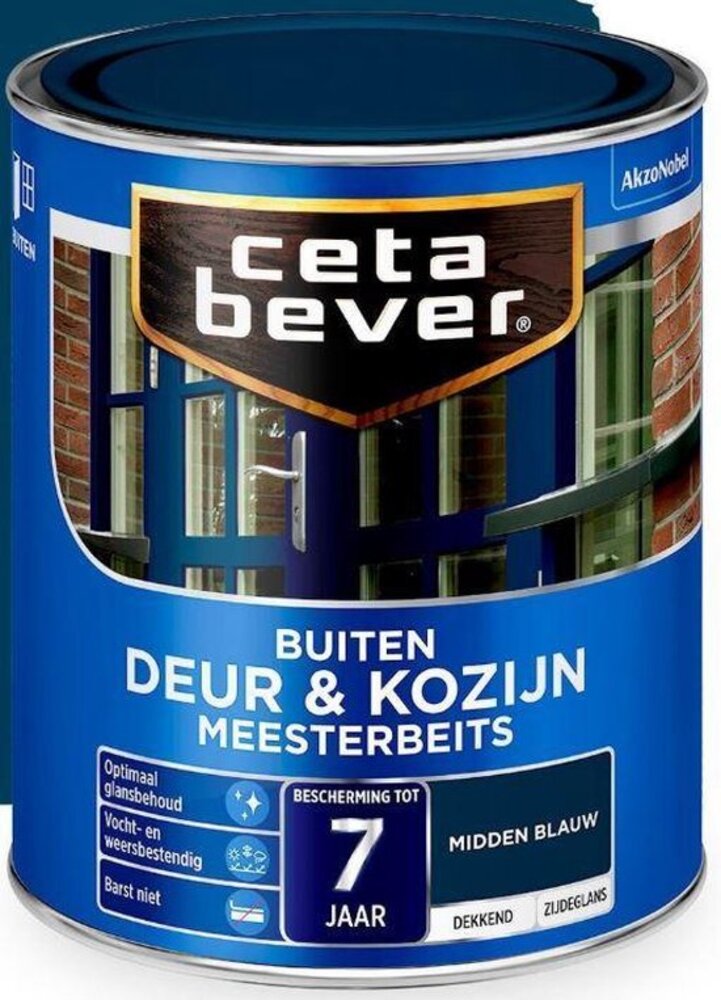 CetaBever Deur&Kozijn Meesterbeits Dekkend Midden Blauw