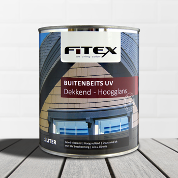 Fitex-Buitenbeits Uv-Hoogglans-Ral 9001 Crèmewit