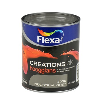 Flexa Creations Lak Hoogglans Industrial Grey 3036