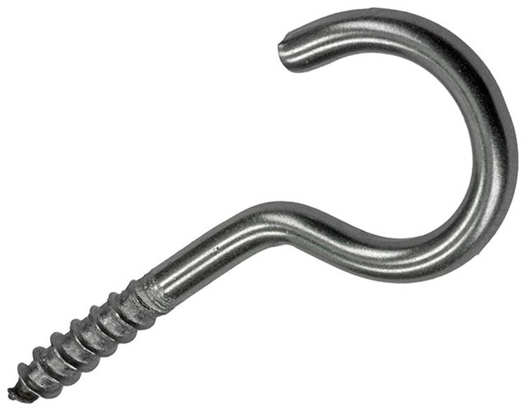 Mack RVS Schroefhaak 2 stuks 4,0 x 30 mm
