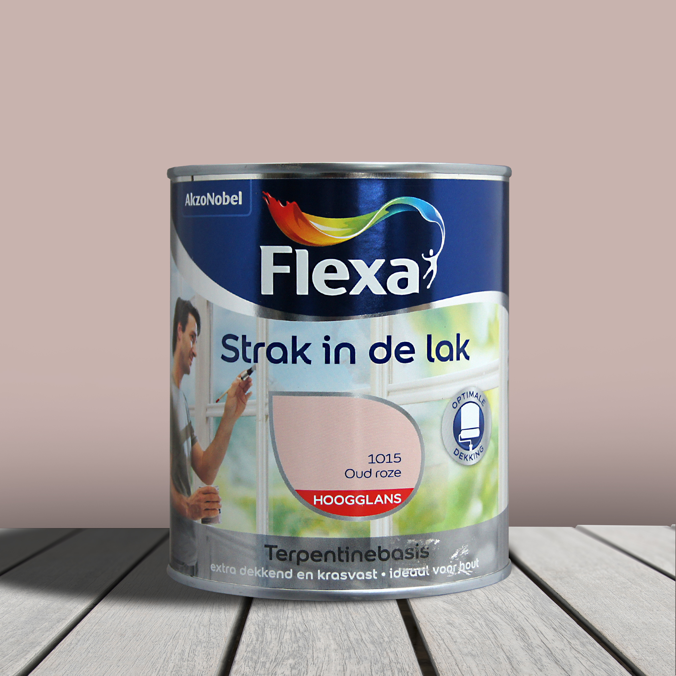 Flexa Strak Lak Alkyd Hoogglans Oudroze 1015