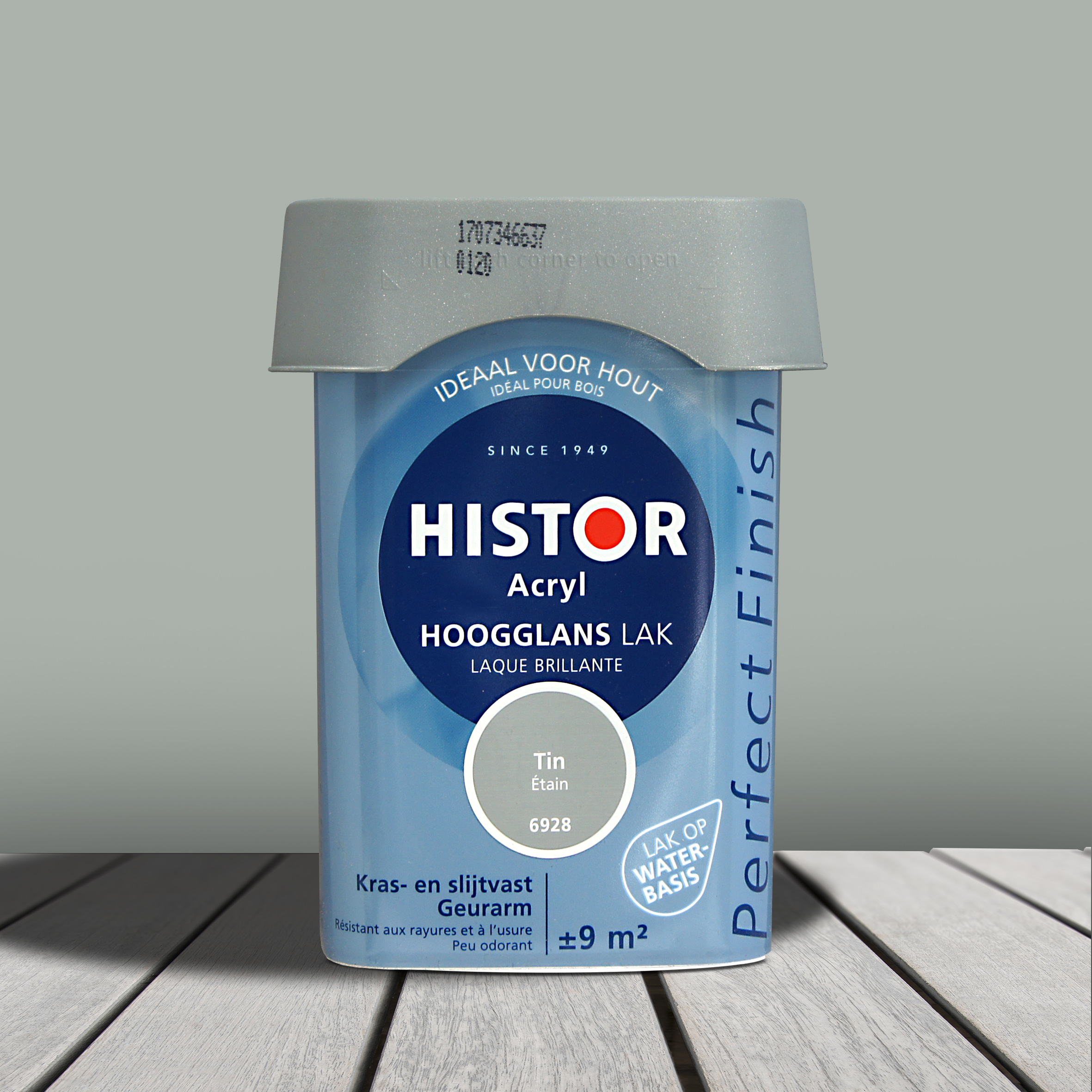 Histor Perfect Finish Acryl Hoogglans Tin 6928 750 ml
