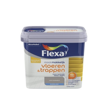 Flexa Mooi Makkelijk Vloeren&Trappen Zijdeglans Warmgrijs 750 ml