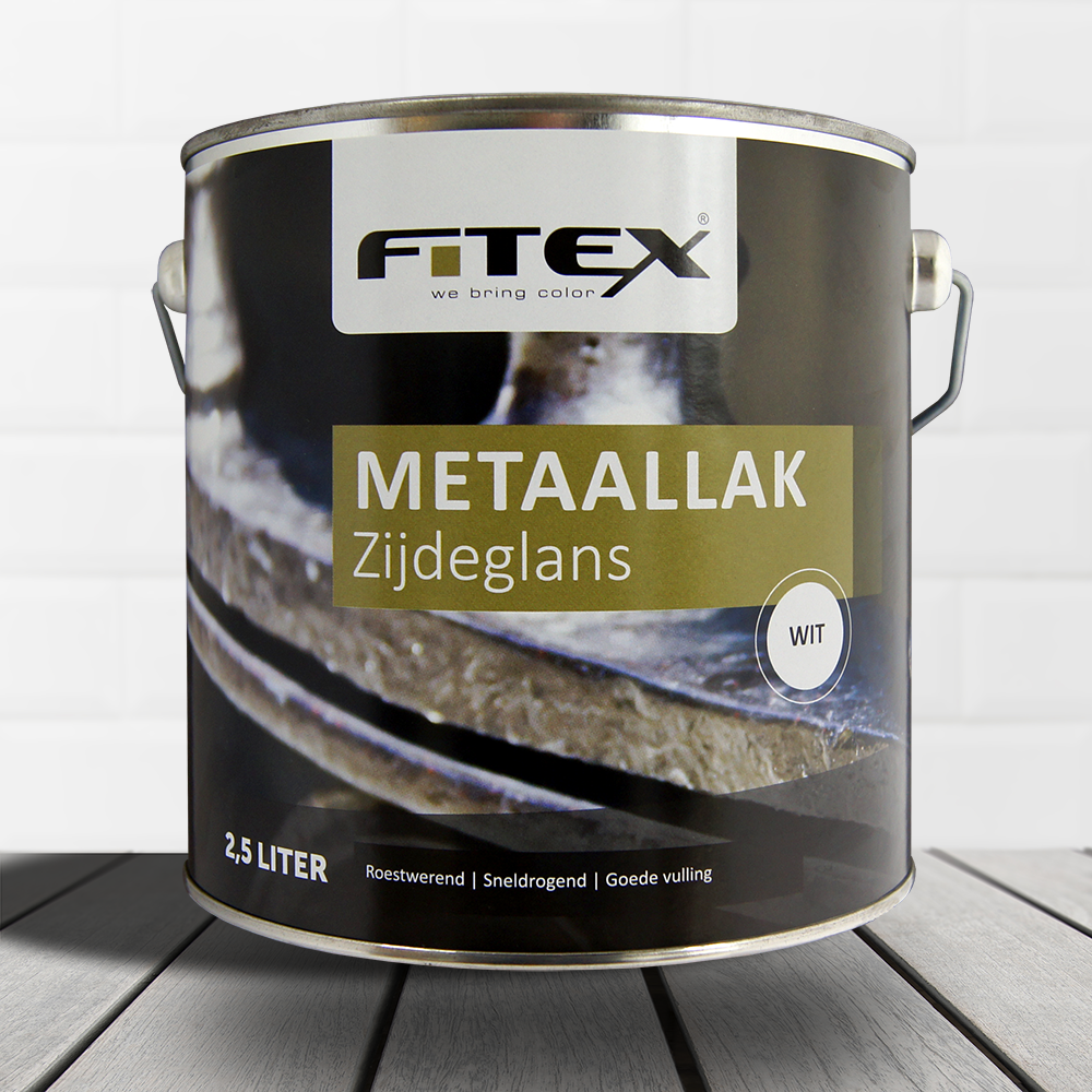 Fitex-Metaallak-Zijdeglans-Ral 9004 Signaalzwart
