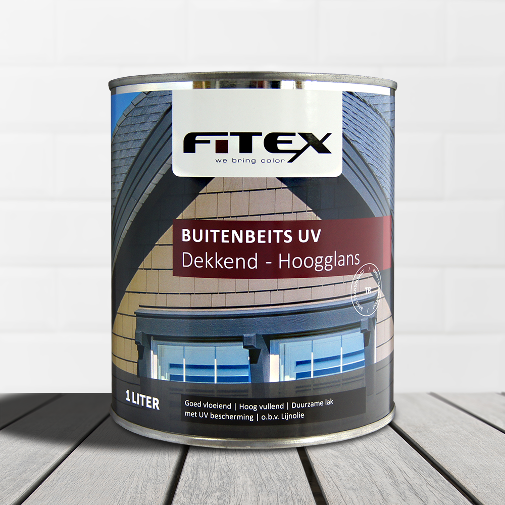 Fitex-Buitenbeits UV-Hoogglans-Ral 9005 Gitzwart