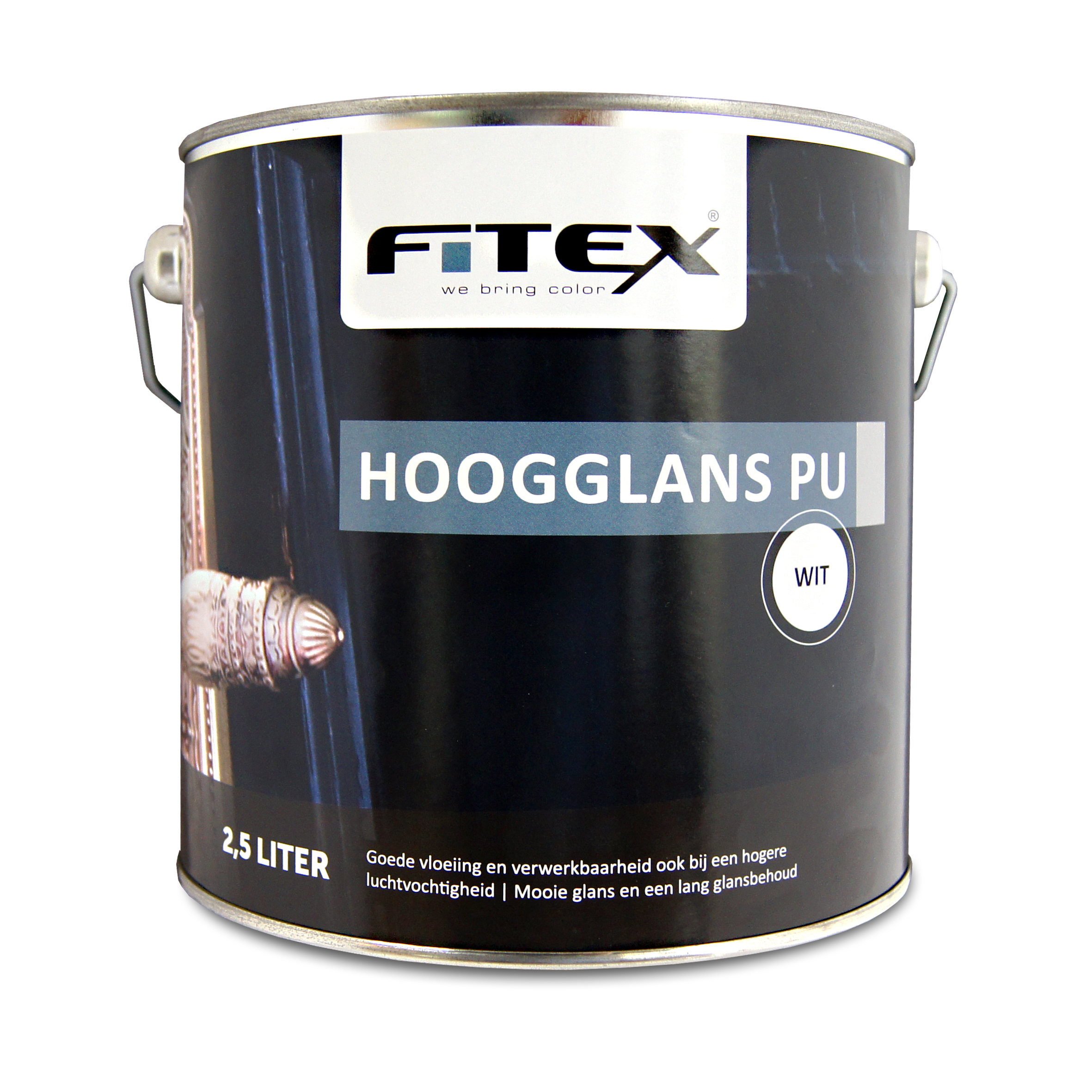 Fitex-Hoogglans PU Lak-Ral 9010 Zuiver Wit