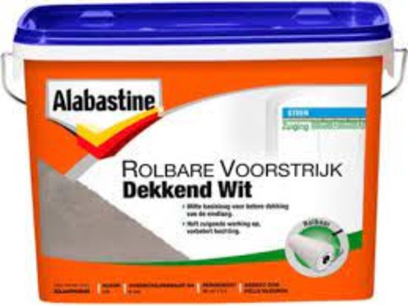 Alabastine Rolbare Voorstrijk Dekkend Wit