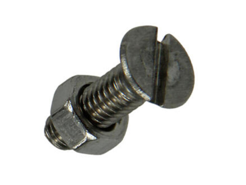 Mack RVS Metaalschroef met moer 8 stuks 5,0 x 16 mm