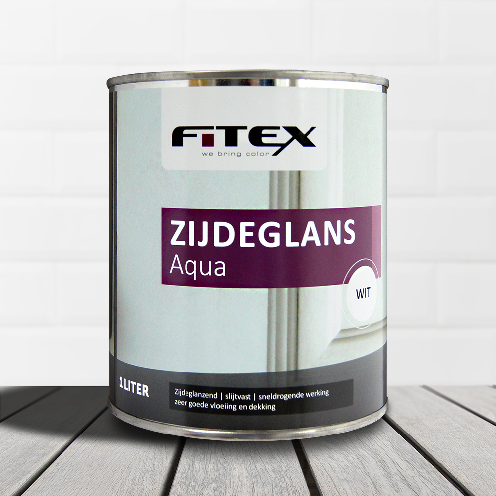 Fitex-Zijdeglans Aqua-Ral 9016 Verkeerswit