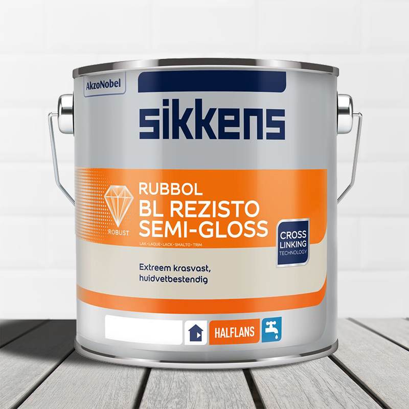 Sikkens-Rubbol-Bl Rezisto Gloss-Ral 9010 Gebroken Wit-2,5 Liter