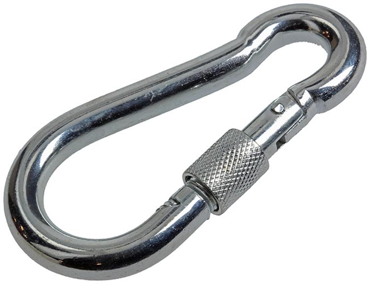 Mack Karabijnhaak Met Borgmoer 100 mm