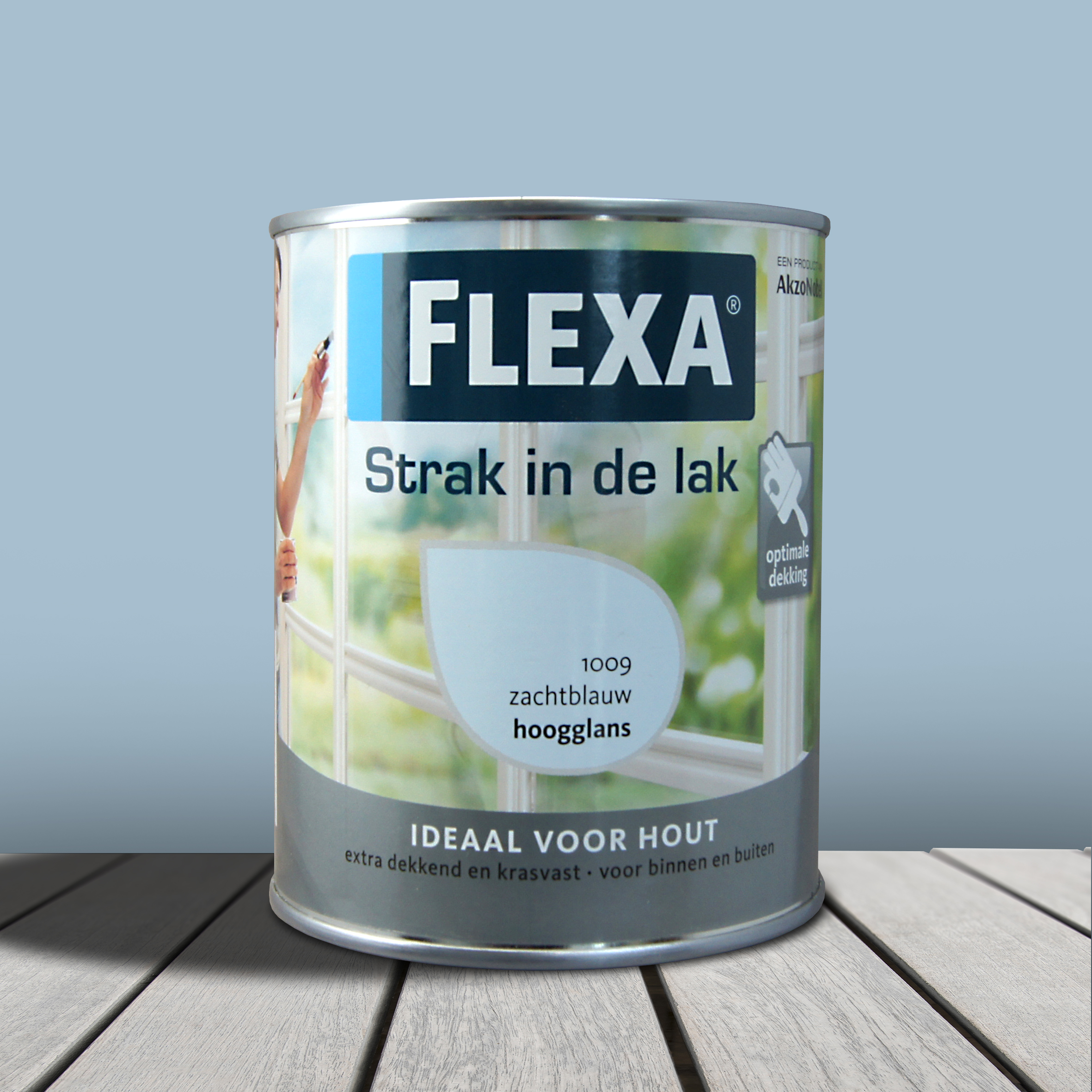 Flexa Strak In De Lak Alkyd Hoogglans Zachtblauw 1009
