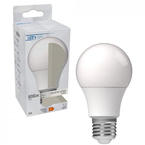 LED'S LIGHT Peer A60 E27 8W