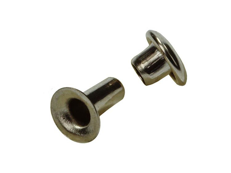 Mack Messing Vernikkelde Klinknagels 12 stuks 2,7 x 6,5 mm