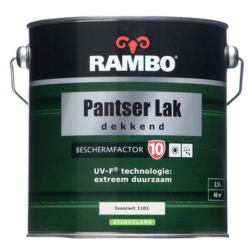 Rambo Pantserlak Ivoorwit Zijdeglans 2,5 liter
