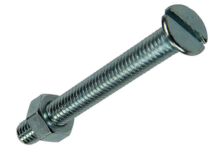 Mack Metaalschroef Met Moer 6 stuks M6 x 50 mm