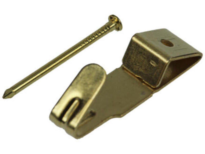 Mack Kaderhaak Messing 10 stuks 0,8 x 2,9 cm