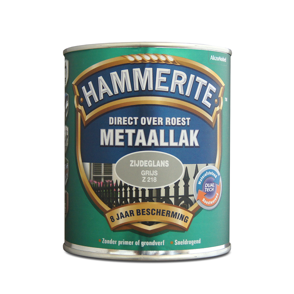 Hammerite Metaallak Zijdeglans Grijs