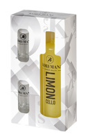 KOREMAN'S LIMONCELLO GESCHENKVERPAKKING MET 2 GLAASJES