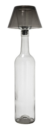 Gusta Theelichthouder lampenkap smokey