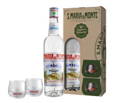 SANTA MARIA AL MONTE SAMBUCA + 2 GLAZEN GV