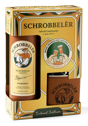 Schrobbelèr Kruidenlikeur met luxe zakflacon