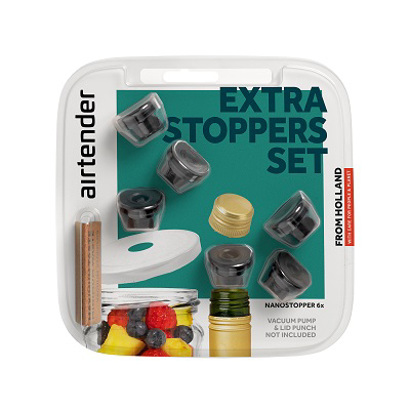 Airtender Extra Stoppers Vacuum Blister Pack