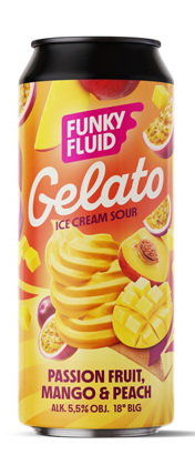 Funky Fluid Gelato: Passion Fruit, Mango & Peach