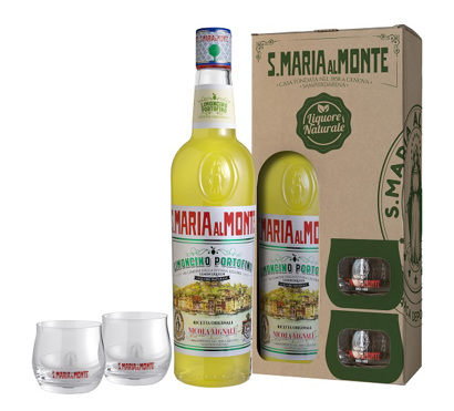 Santa Maria al Monte Limoncino + 2 glazen