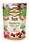 CARNILOVE CRUNCHY SNACK DUCK WITH RASPBERRIES 50GR