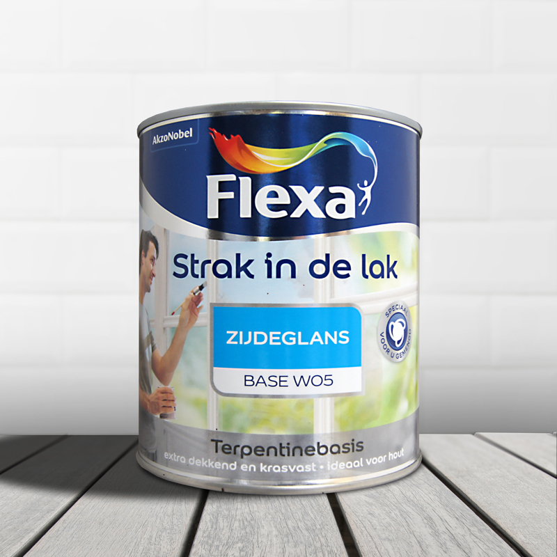Speciaal negatief Korst Flexa Strak In De Lak Alkyd Zijdeglans W05 1 Liter