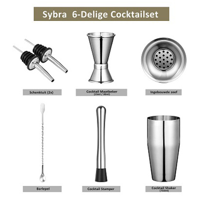 Thumbnail Sybra Premium cocktailset 6-delig