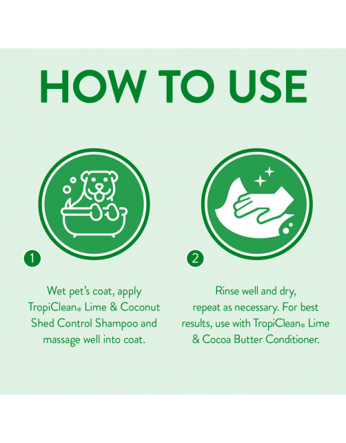 Shed Control Shampoo Lime&Coconut 355 ml van TropiClean AniDis