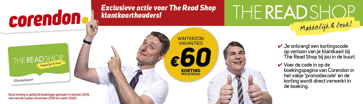 Exclusieve actie voor The Read Shop klantenkaart